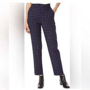 Rag & Bone Poppy high waist pant navy check women’s Sz 4 NWT